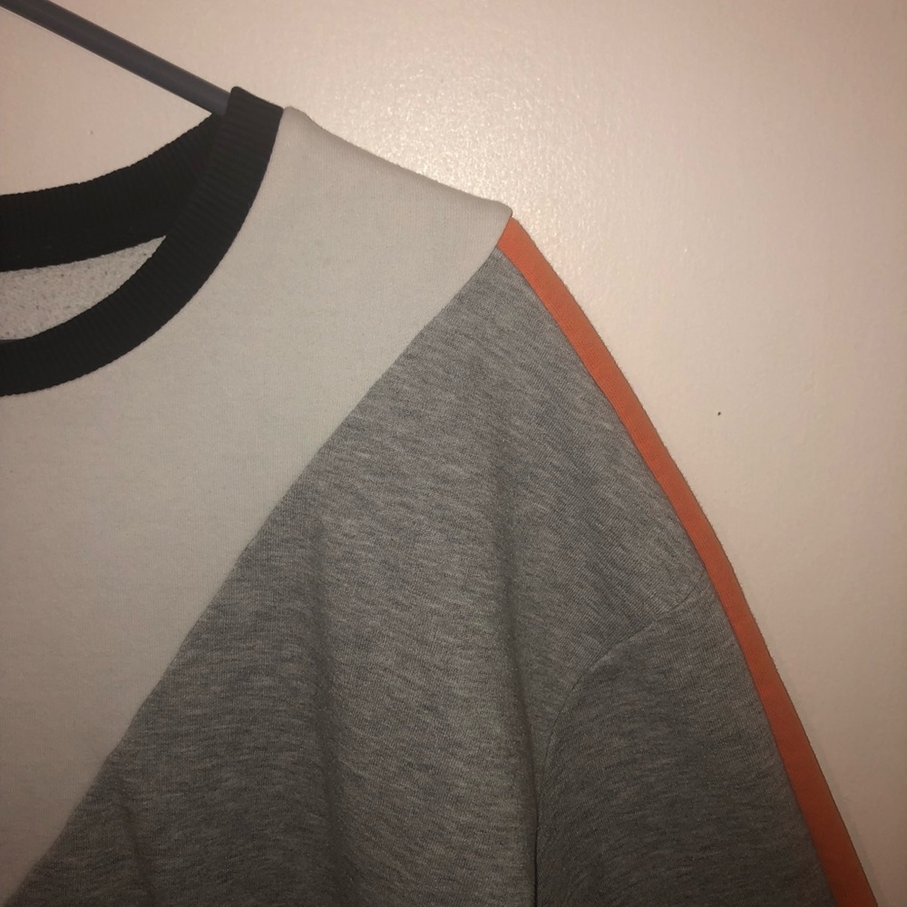 Orange striped crewneck sweatshirt!!!!